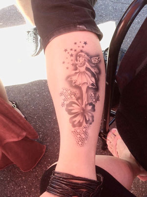 Airbrush Tattoo Leg